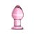 Ronde Glazen Buttplug - Roze