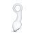 Glazen prostaat buttplug met trekring transparant No. 13