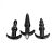 Vibrerende Buttplug Set - Driedelig