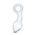 Glazen prostaat buttplug met trekring transparant No. 13